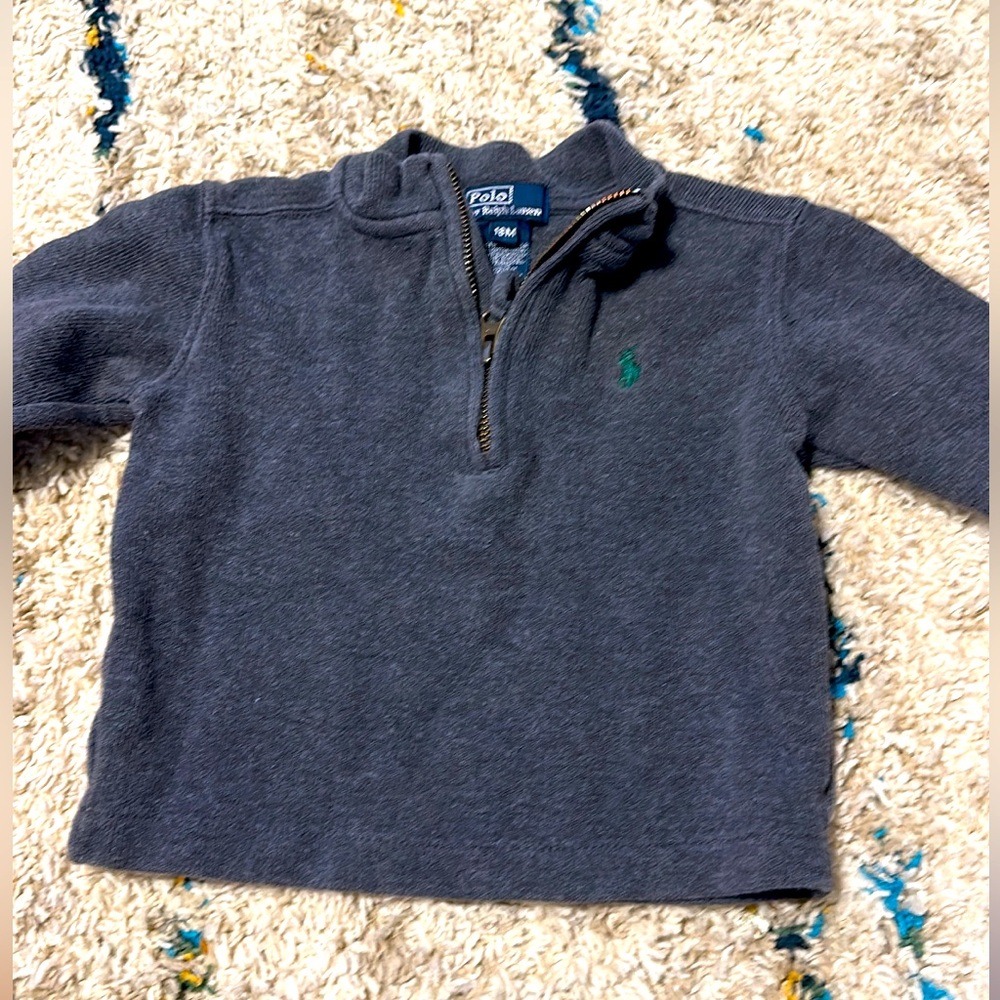 Gray Ralph Lauren quarter zip